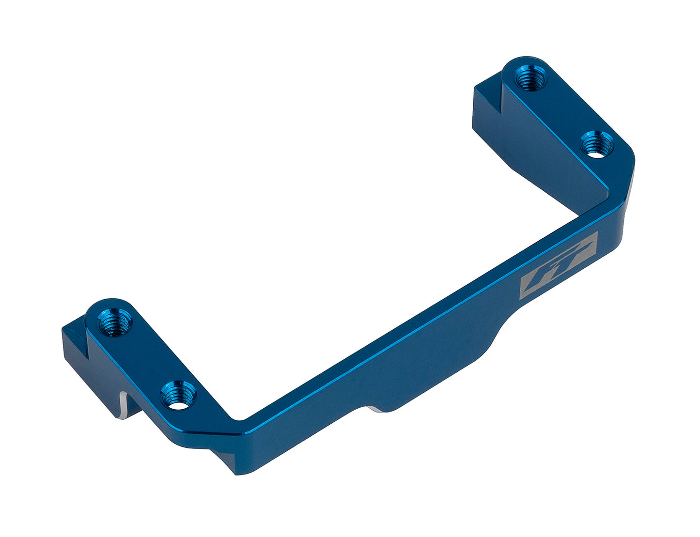 RC10B7 FT One-Piece Servo Mount, blue aluminum